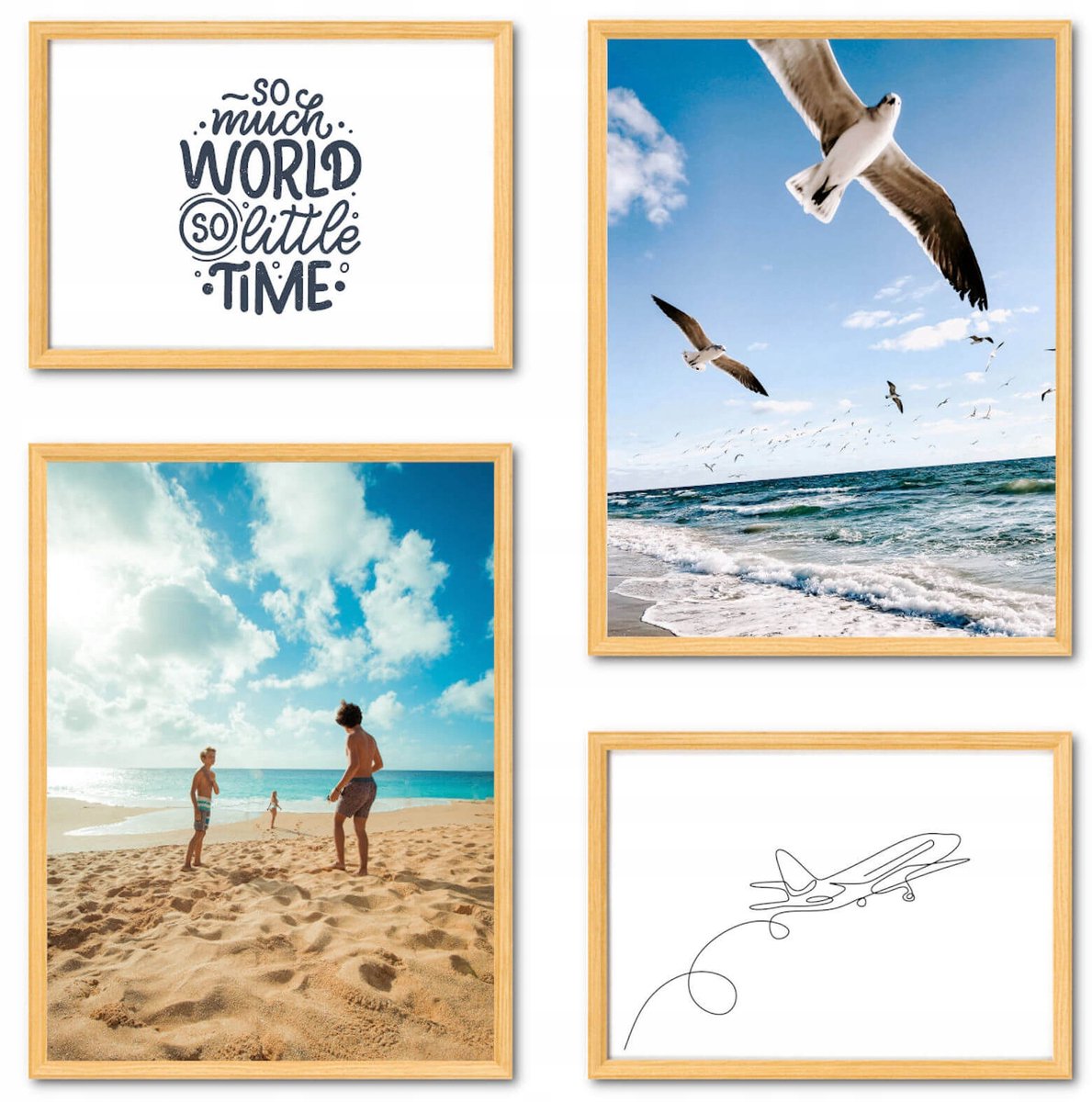 Moderne Houten Fotolijsten Set - Wanddecoratie Galerij