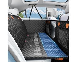 Autohoes Hond Achterbank - Hondenmat Auto - Bescherming Interieur - Waterdicht Antislip - Universele Pasvorm - Zwart