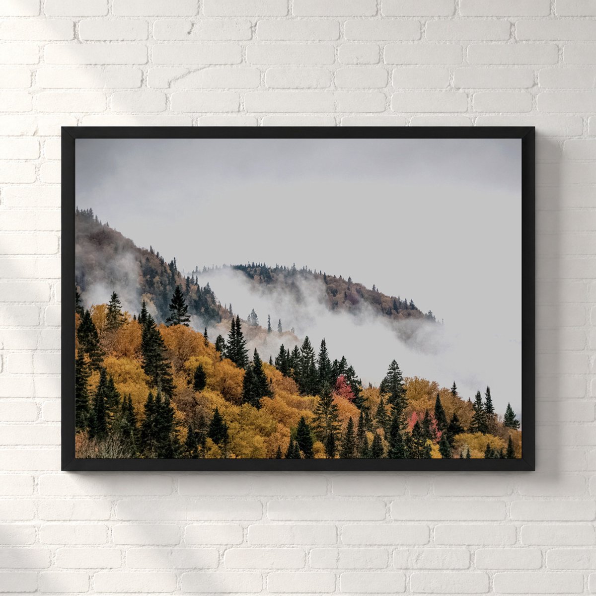 Herfstbos in de Bergen Poster - Autumn Mountain Collection - Natuur Posters - A1+ 91,5 x 61 cm