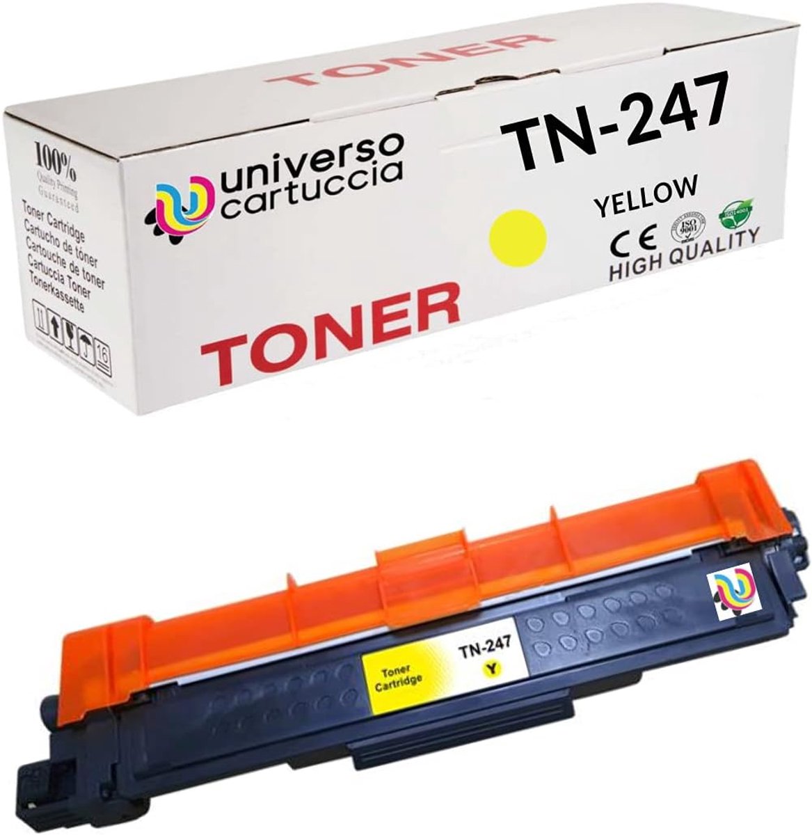 Toner cartridge TN247 - Compatibel met Brother HL-L3210CW - Met chip - Hoogwaardige afdrukkwaliteit - ShopVlot
