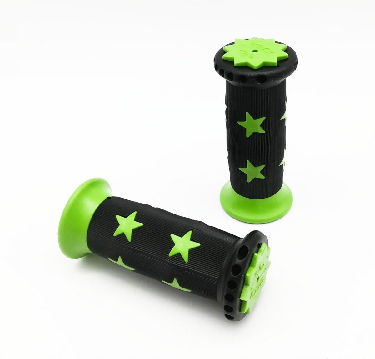 Fietsstuur Handvatten Gel - Zwart/Groen (2 stuks)
