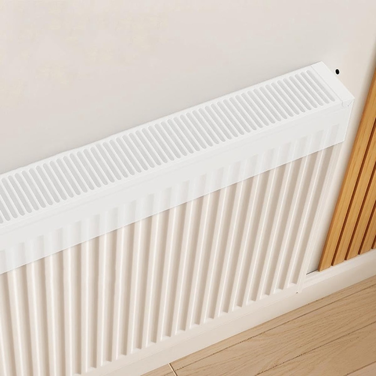Radiatorcover 80 cm - witte beschermende stof - stofdicht - verlengt levensduur van radiatoren - ShopVlot
