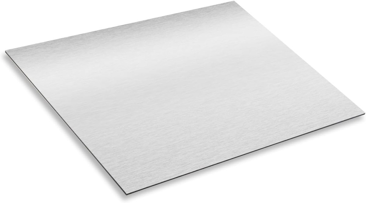Aluminium composietplaat 30 x 20 cm - zilver 3 mm - lichtgewicht en sterk - ideaal voor modelbouw - ShopVlot
