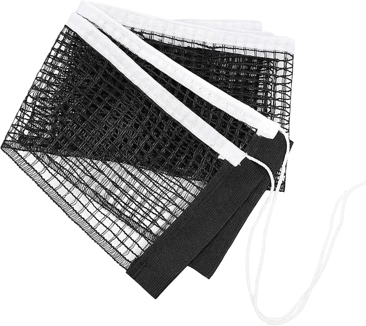 Tafeltennisnetje voor elke tafel - Zwart - 175 cm - Polyester Tafeltennisnet voor Draagbaar Gebruik