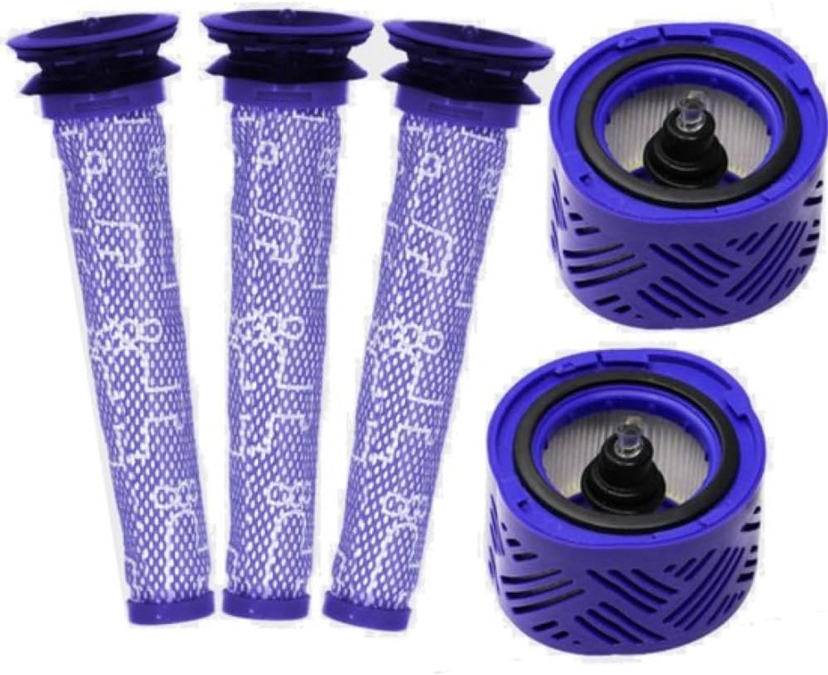 XL HEPA Filter set compatibel met Dyson V6 DC59 HEPA Vervanging Pre Motor Filter 965661-01 en Post Motor Filter - ShopVlot