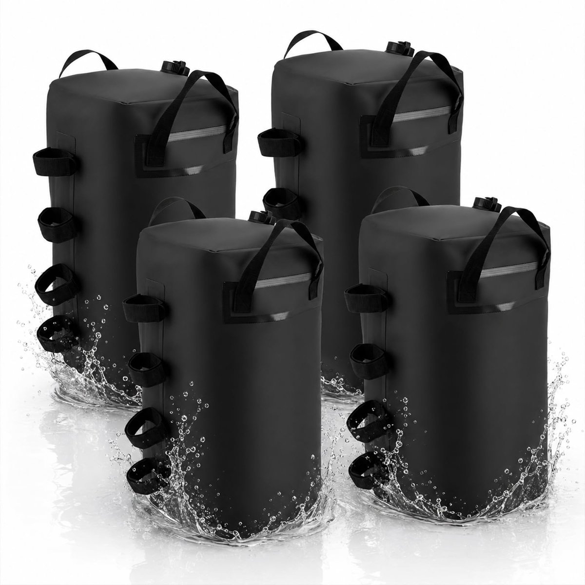 Set van 4 gewichten van 25 liter voor paviljoen, zandzakken, paviljoenvoeten, met water vulbaar, herbruikbare - ShopVlot