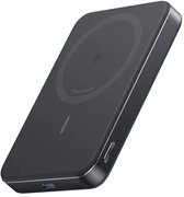 Anker MagGo power bank, batterie magnétique 10000 mAh, portable et ultra fine, compatible MagSafe, ultra rapide, certifié Qi2 de 15 W, design ergonomique, uniquement pour iPhone 16/15/14/13/12 - Zwart