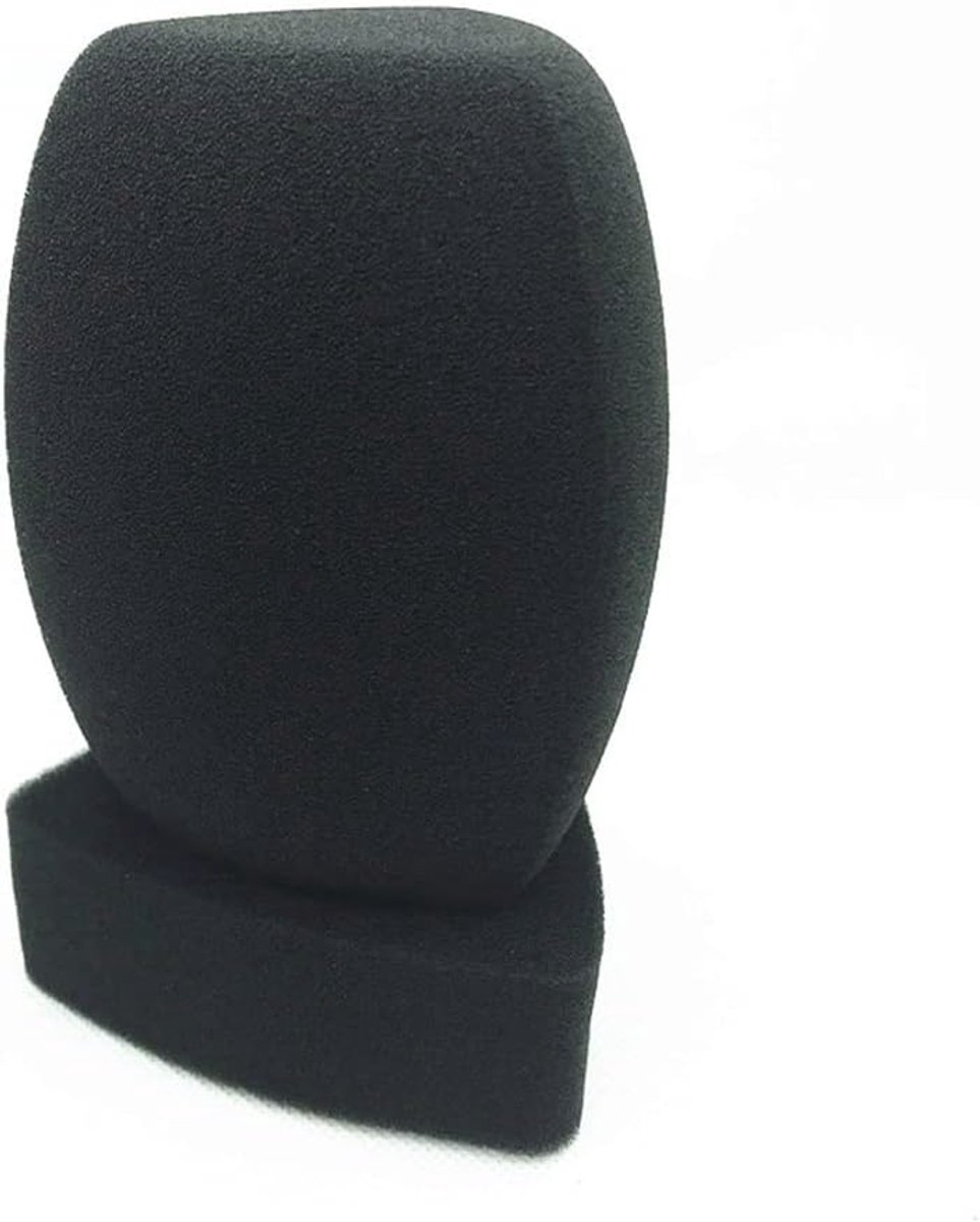 Microfoon windscherm groot - hoogwaardig schuim - optimale geluidsfiltering - voor interviews - ShopVlot