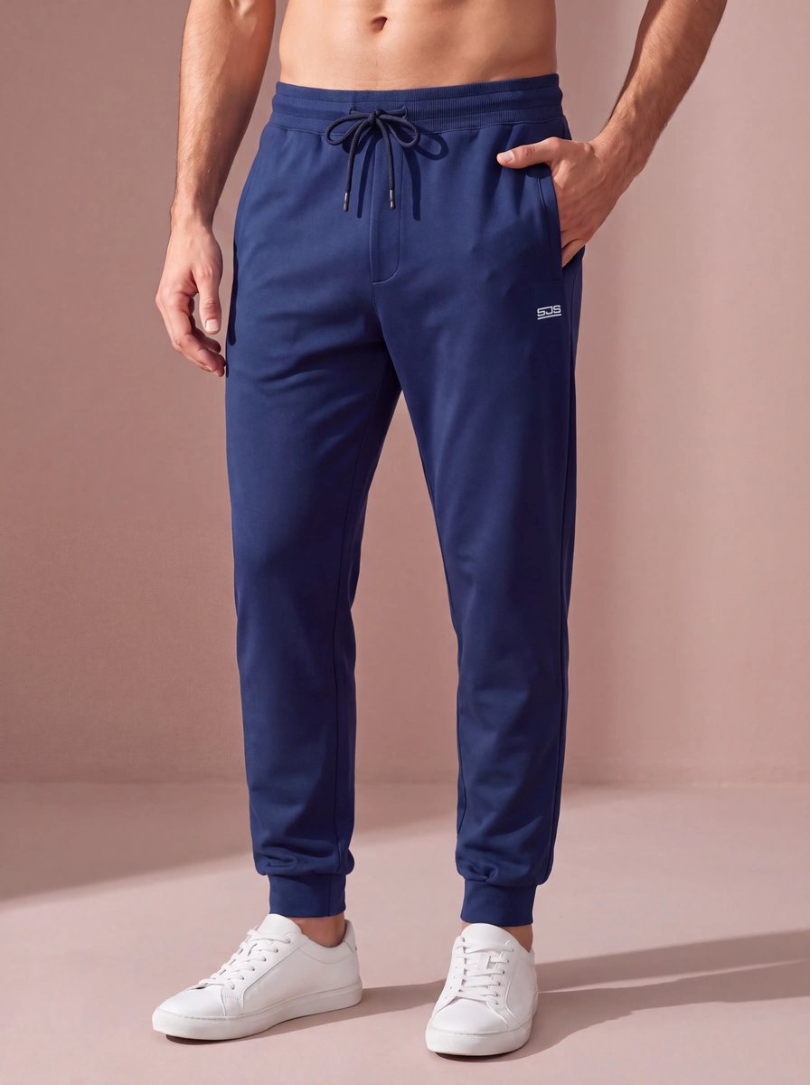 Sjeng Sports DECIMUS - Maat: S Pelikan Ink - Tennis Broek Mannen - Sportbroek - 92% polyester, 8% elastaan, powerstretch