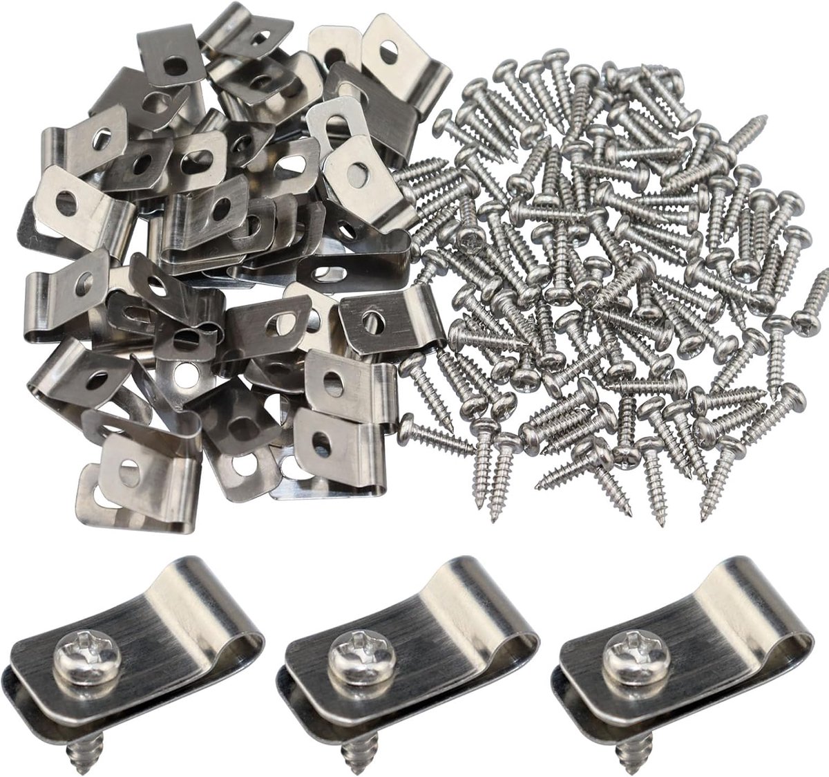 Fence Wire Clamps Cable Clamps Metal Fence Clamps Stainless Steel Wire Clamps Agriculture Fence Fixing Clamps with - ShopVlot