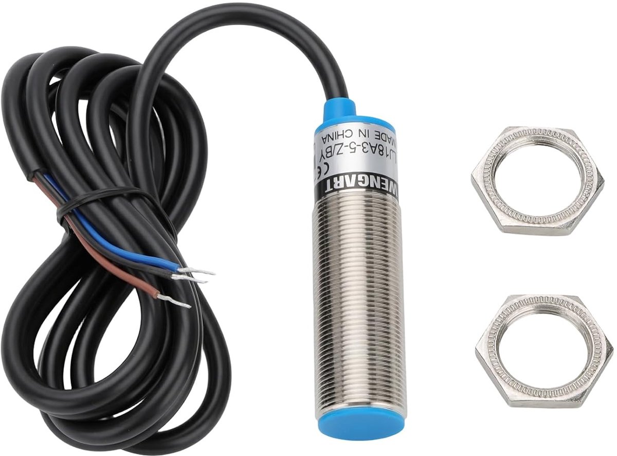 Wengart Inductieve naderingsschakelaar LJ18A3-5-Z/BX, M18 NPN NO (sluiter), 5 mm detectieafstand, inbouwbaar, DC 10-30 - ShopVlot