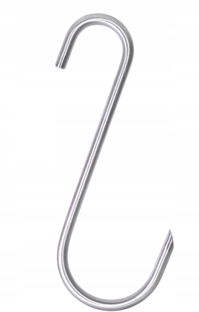 Roestvrijstalen Rookhaak S8 205mm - Dik & Stevig
