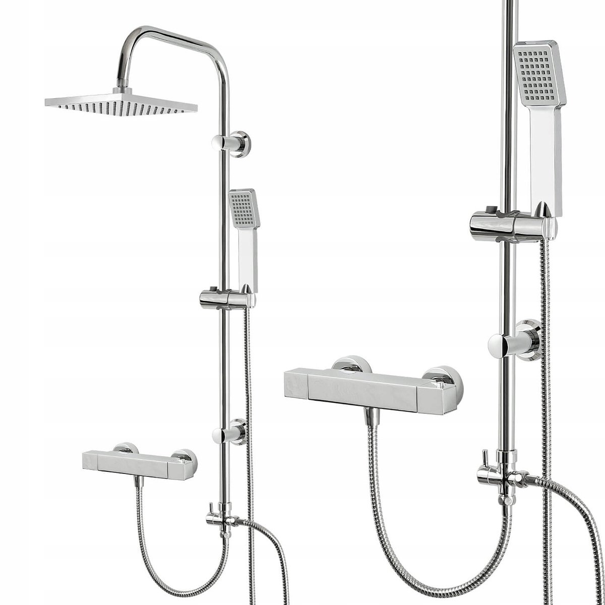 Douchekolom met Thermostatische Kraan - Inclusief Regendouche & Handdouche