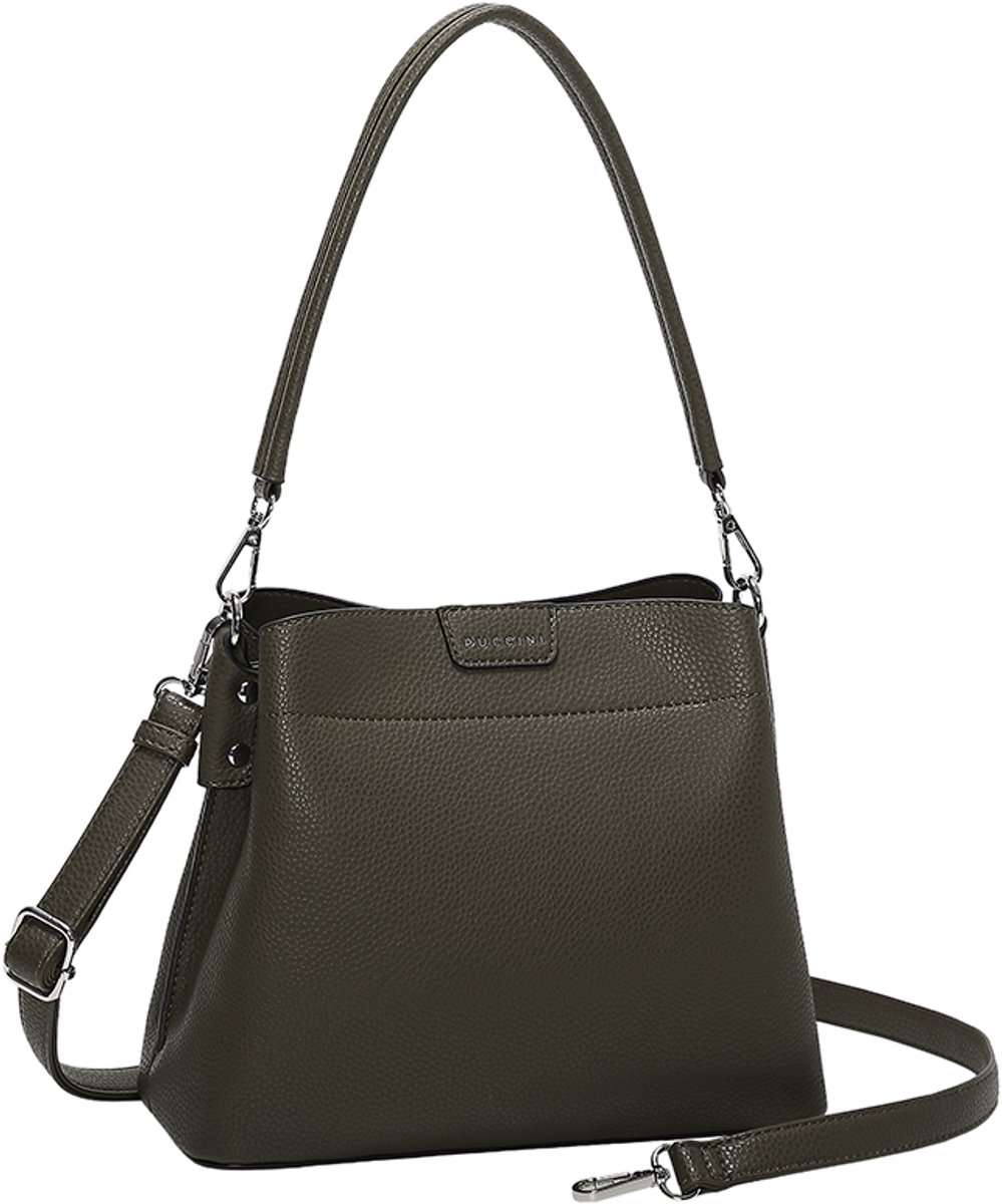 Puccini Anna Crossbodytas Medium Dames - Imitatieleer - Groen