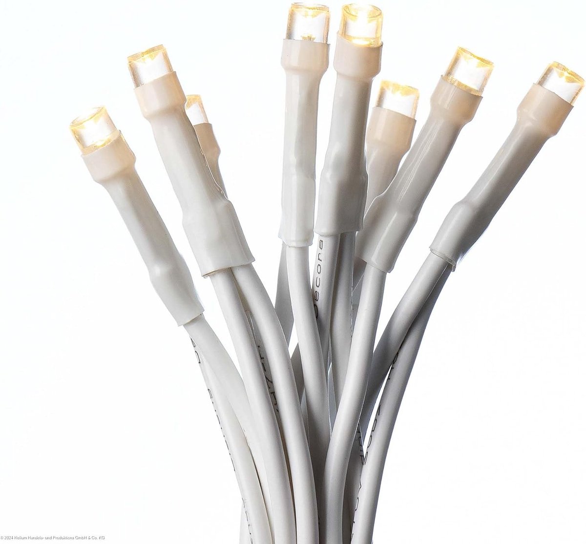 LED Sprookjesverlichting - Warm Wit - 5,1 m - Met Stekker en Witte Kabel - Voor Binnengebruik