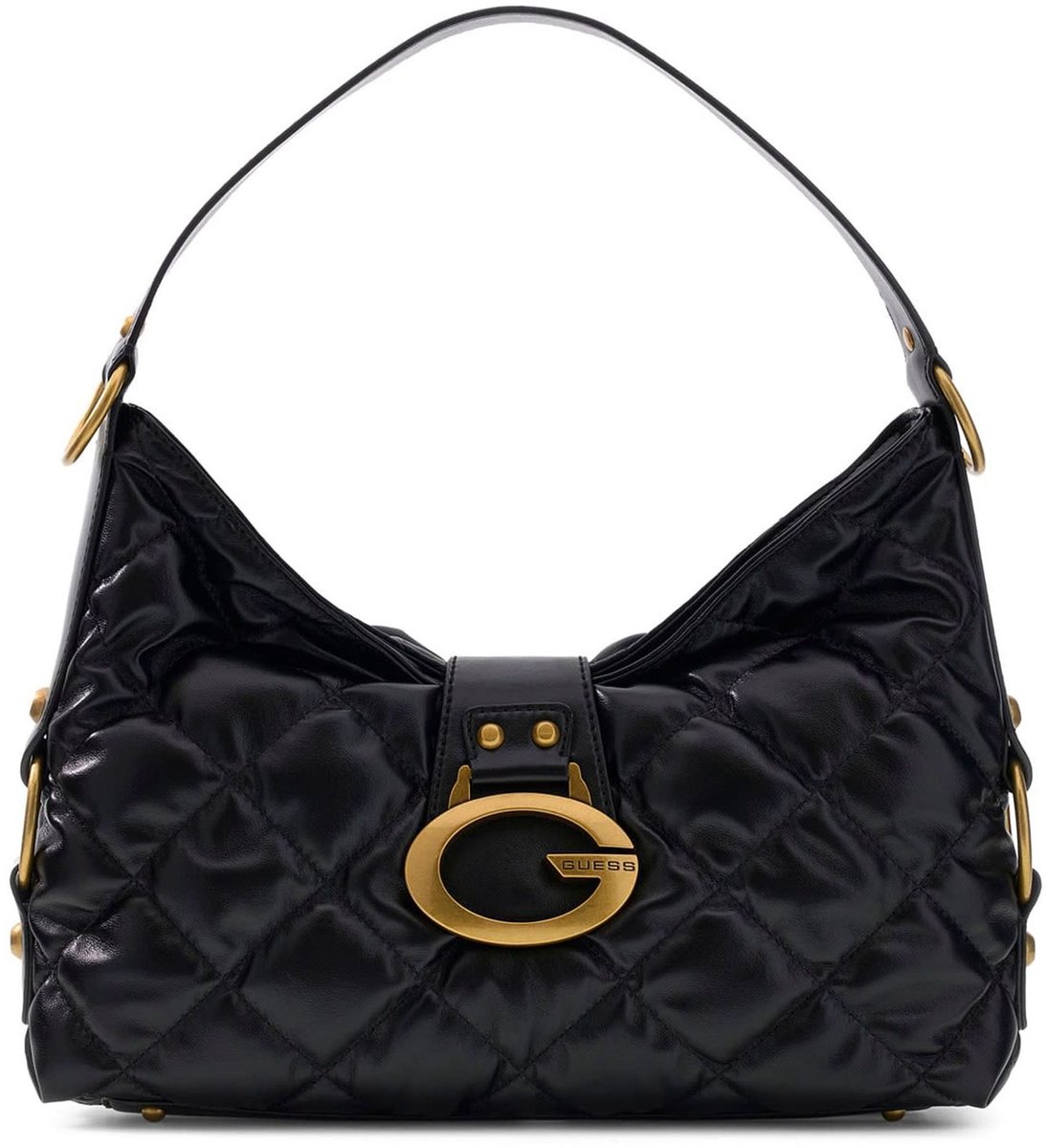 GUESS schoudertas Camden Shoulder Bag Black zwart