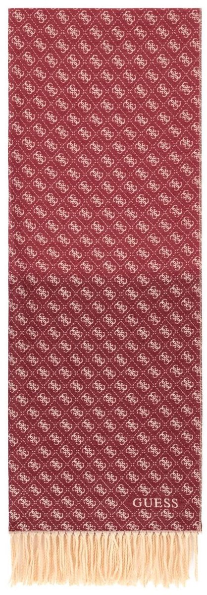 GUESS sjaal Scarf 60X180 Plum Multi (rood)paars