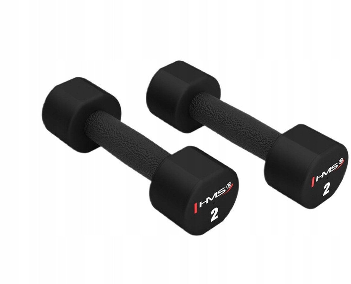 HMS HPT02 Halterset (2 x 2 kg) - Ergonomisch & Duurzaam