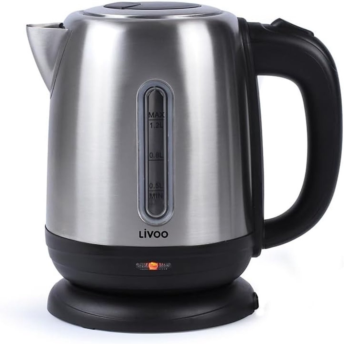 Reiswaterkoker - RVS - 1,2 Liter - 1370-1630 W - Compacte Elektrische Waterkoker met Kalkfilter en Automatische Uitschakeling
