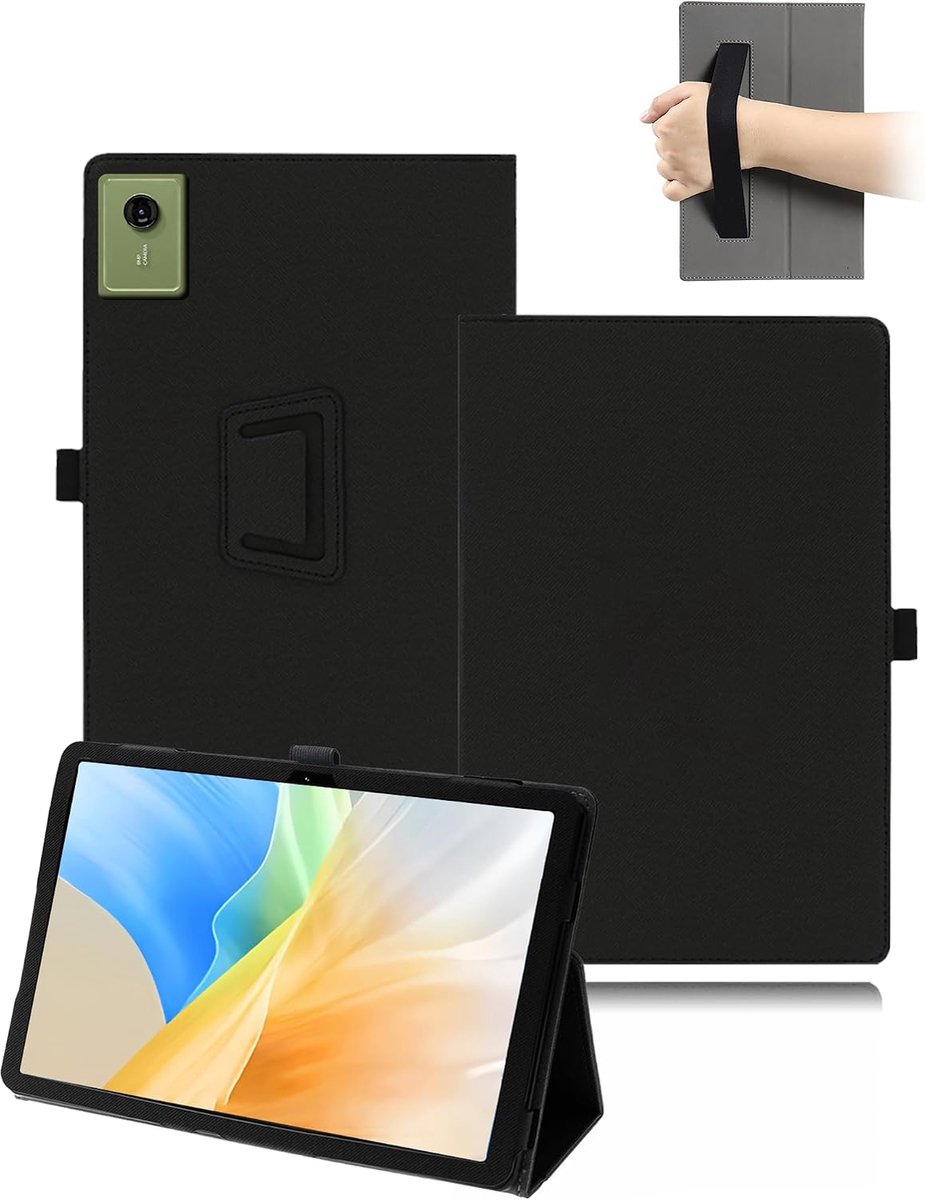 Hoes voor Motorola Moto Pad 11 inch tablet, toergy PU-lederen cover, klapstandaard, case, beschermhoes met penhouder - ShopVlot