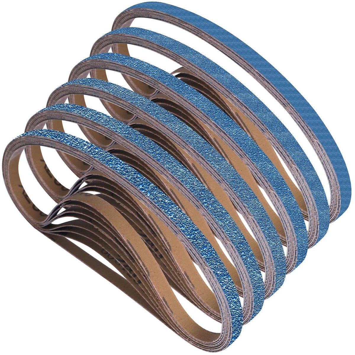 40 stuks schuurbanden 9 x 533 mm metaal korrel 40/60/80/120/240/400 - ShopVlot