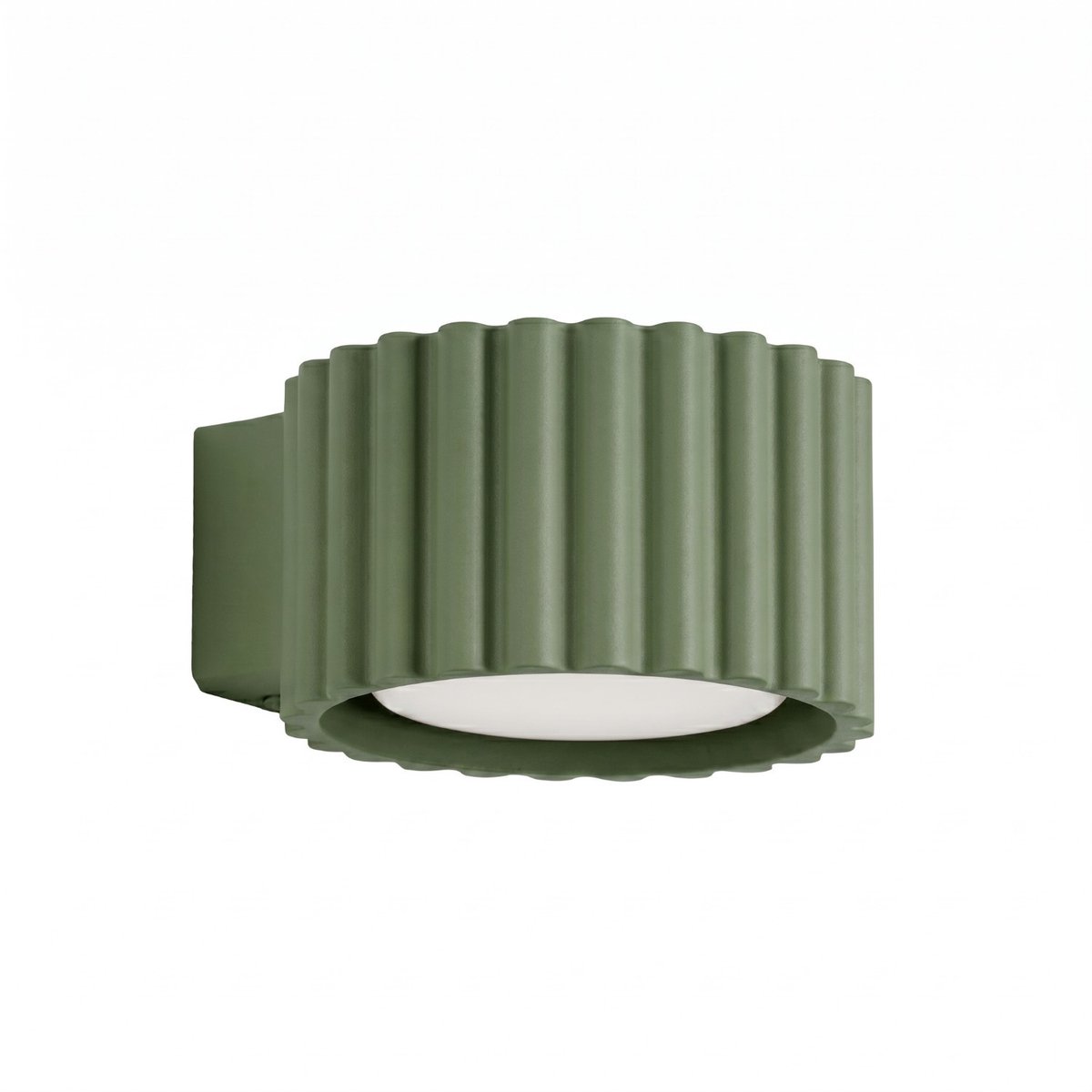Sollux Lighting Wandlamp AURA - Gx53 - olijfgroen - aluminium - 10x12x6cm