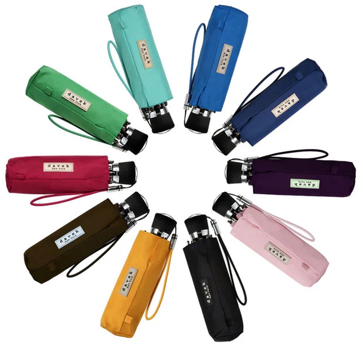 Davek Mini Paraplu – Compact & Lichtgewicht – Turquoise