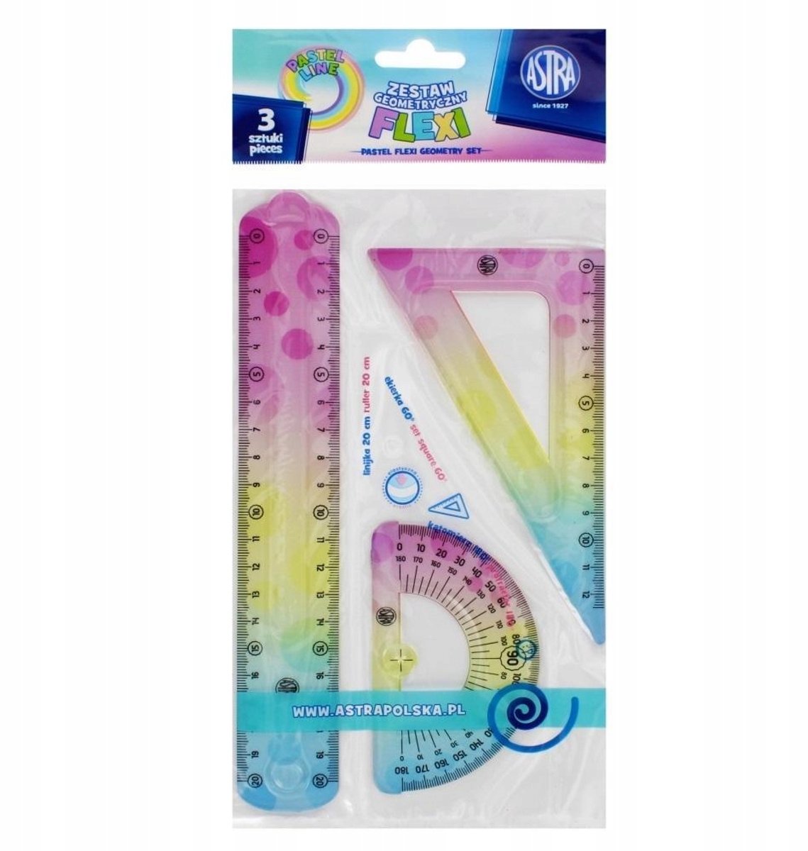 Flexi Geometrie Set Pastel 3 Delig Astra