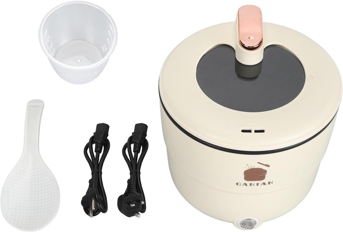 Elektrische rijstkoker 1,8 liter - anti-verbranding dubbele lagen - food-grade anti-aanbaklaag - perfect voor stomen - ShopVlot