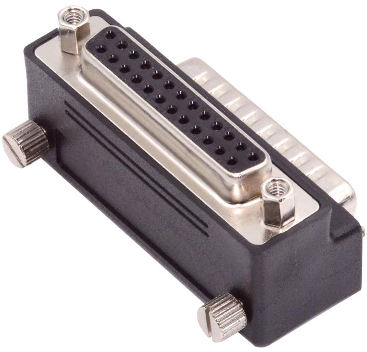 cablecc DB25pin DSUB Parallel LPT AES/EBU DB Plug, 90 Degree Up Angled Extension Adapter with Male Nut and Female Screw - ShopVlot