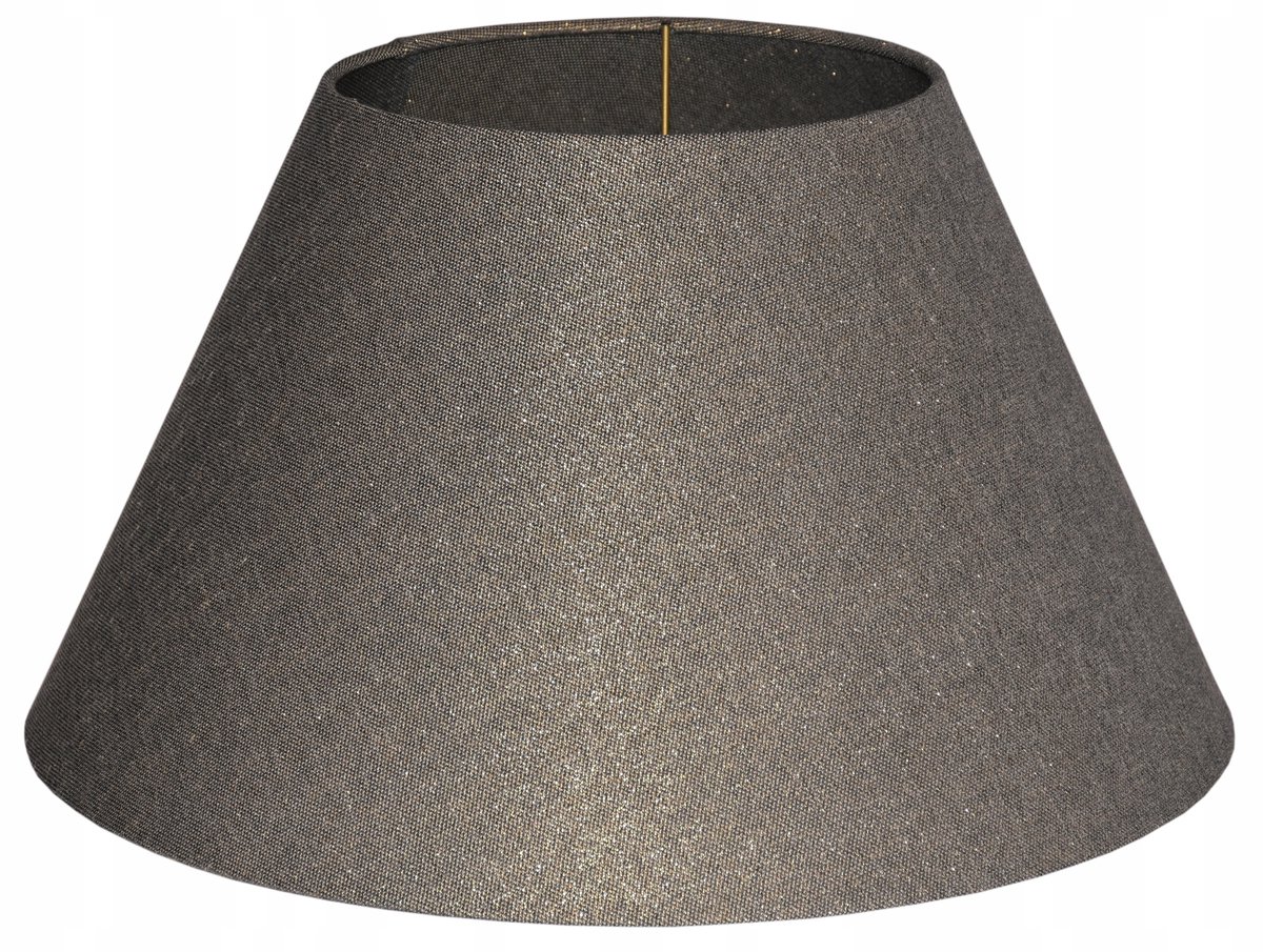 Stijlvolle Lampenkap Kegel 31cm Oud Goud E27 met Omgerolde Randen