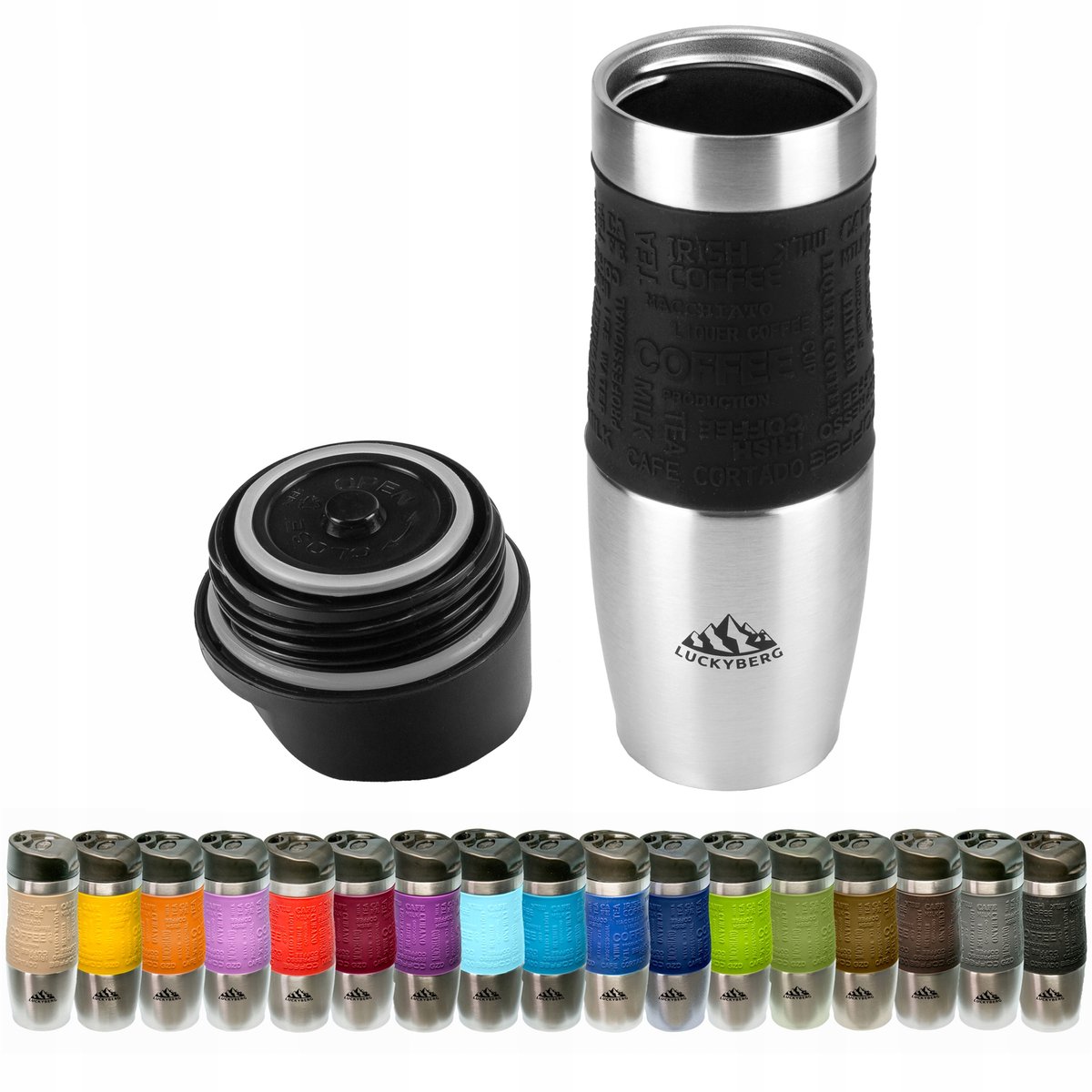 Luckyberg Thermosbeker 400ml RVS - Houdt Drankjes Warm/Koud