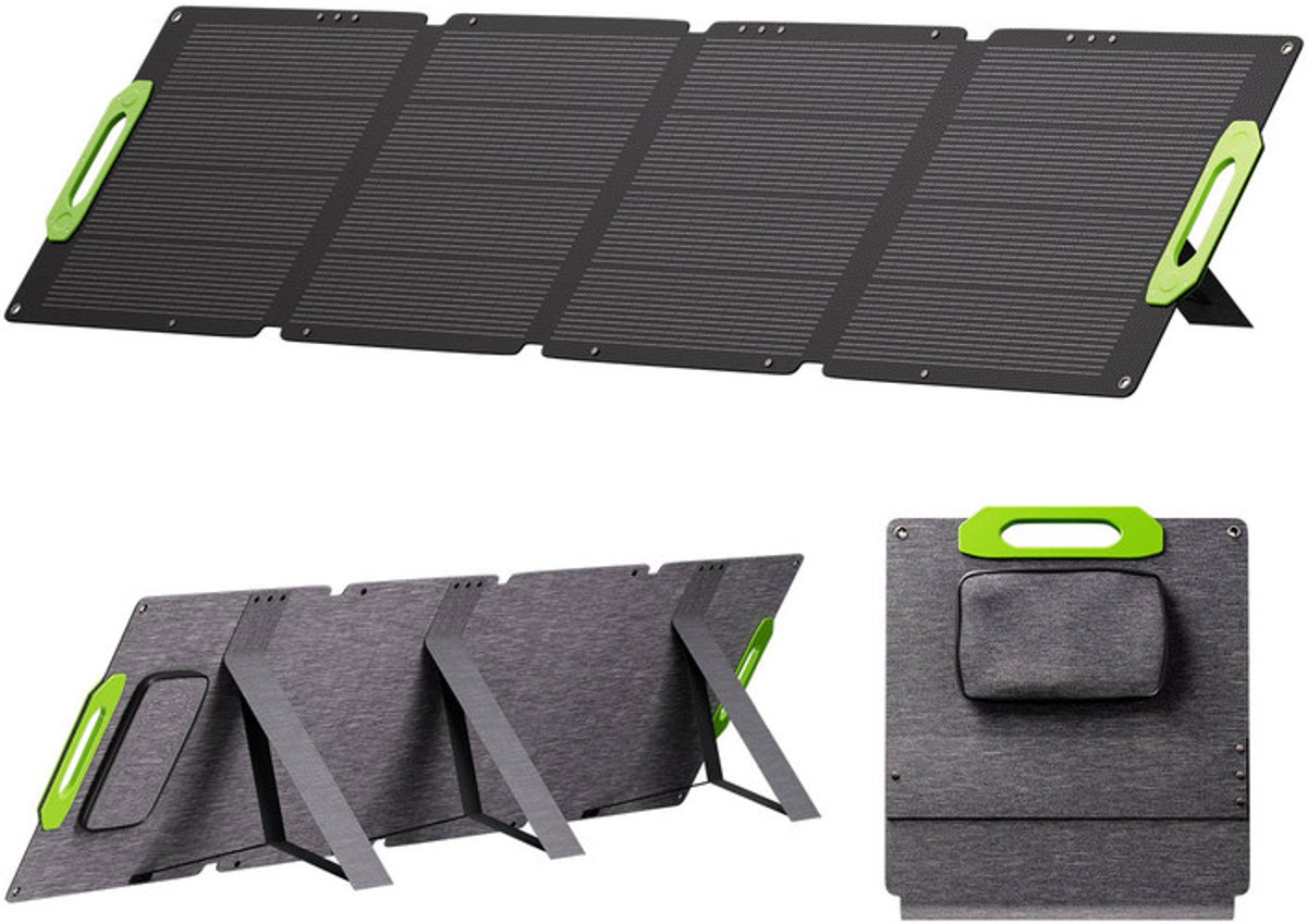 Zonnepaneel Opvouwbaar 400W - ETFE Materiaal - IP67 - USB - Draagbaar Zonnepanelen voor buiten - voor Camping,Camper,Powerstation en Buiten