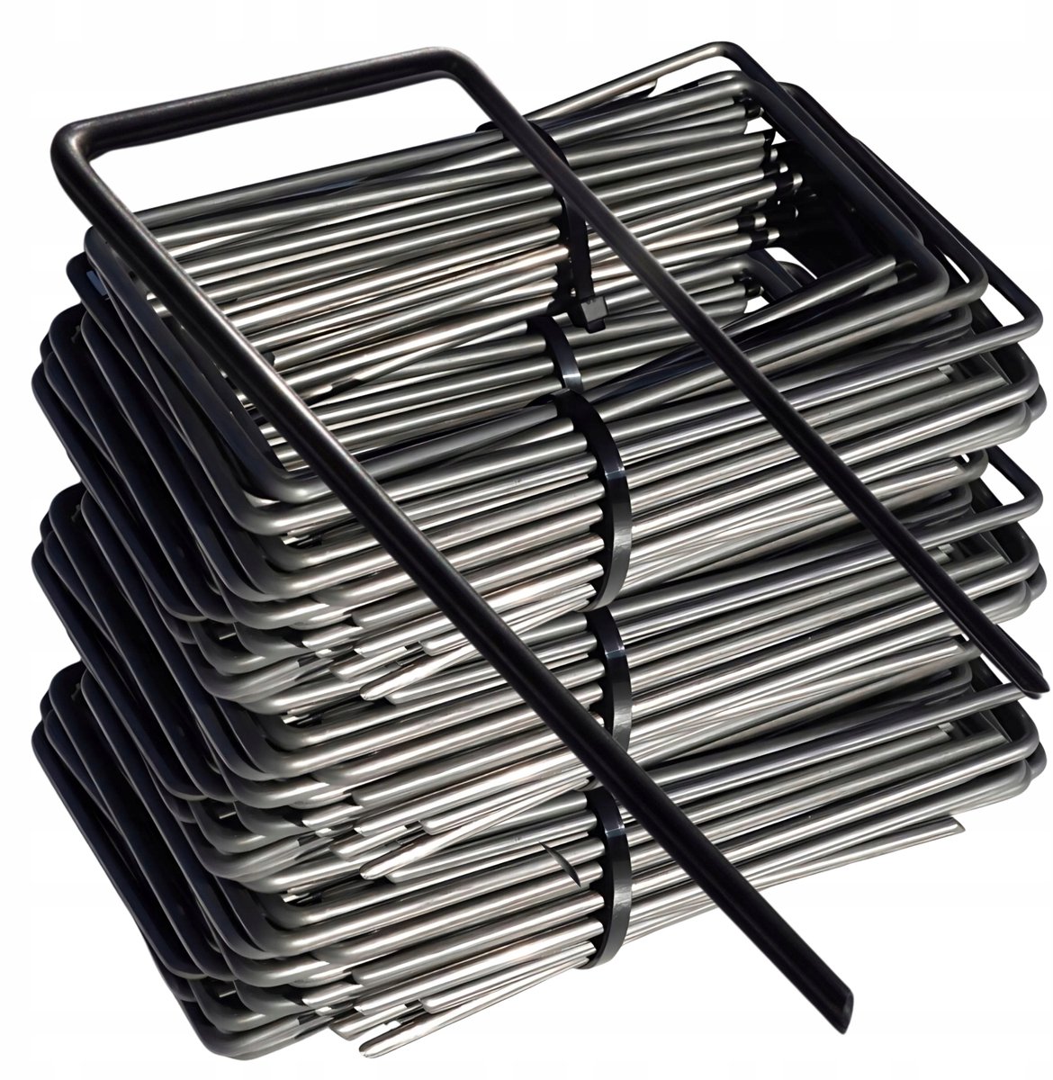 100x Metalen Grondpennen U-Vorm 15cm voor Agriloon/Vliesdoek