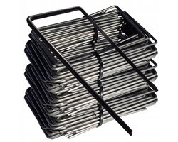 100x Metalen Grondpennen U-Vorm 15cm voor Agriloon/Vliesdoek