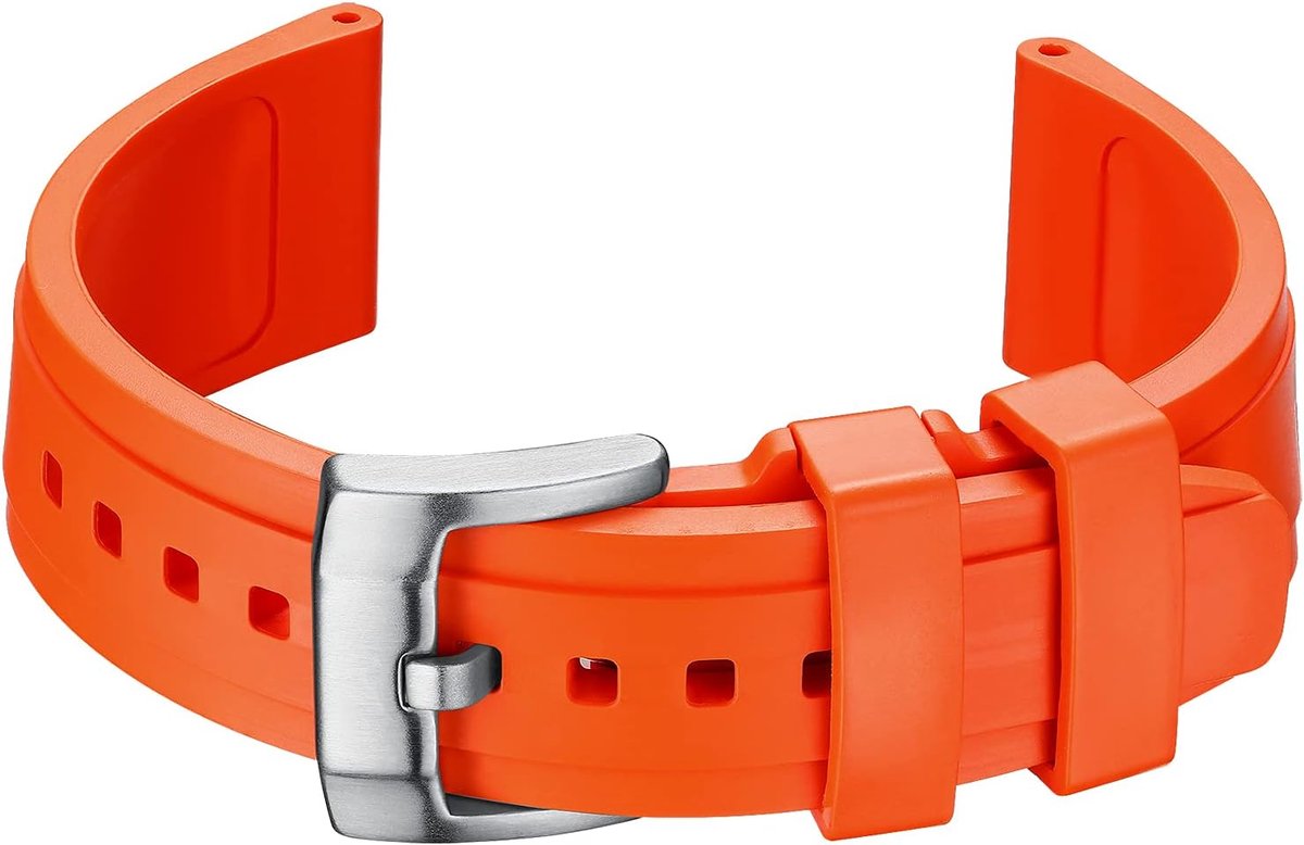 ADDIESDIVE Quick Release Soft Rubber Round Strap Replacement Dive Watch Strap - ShopVlot