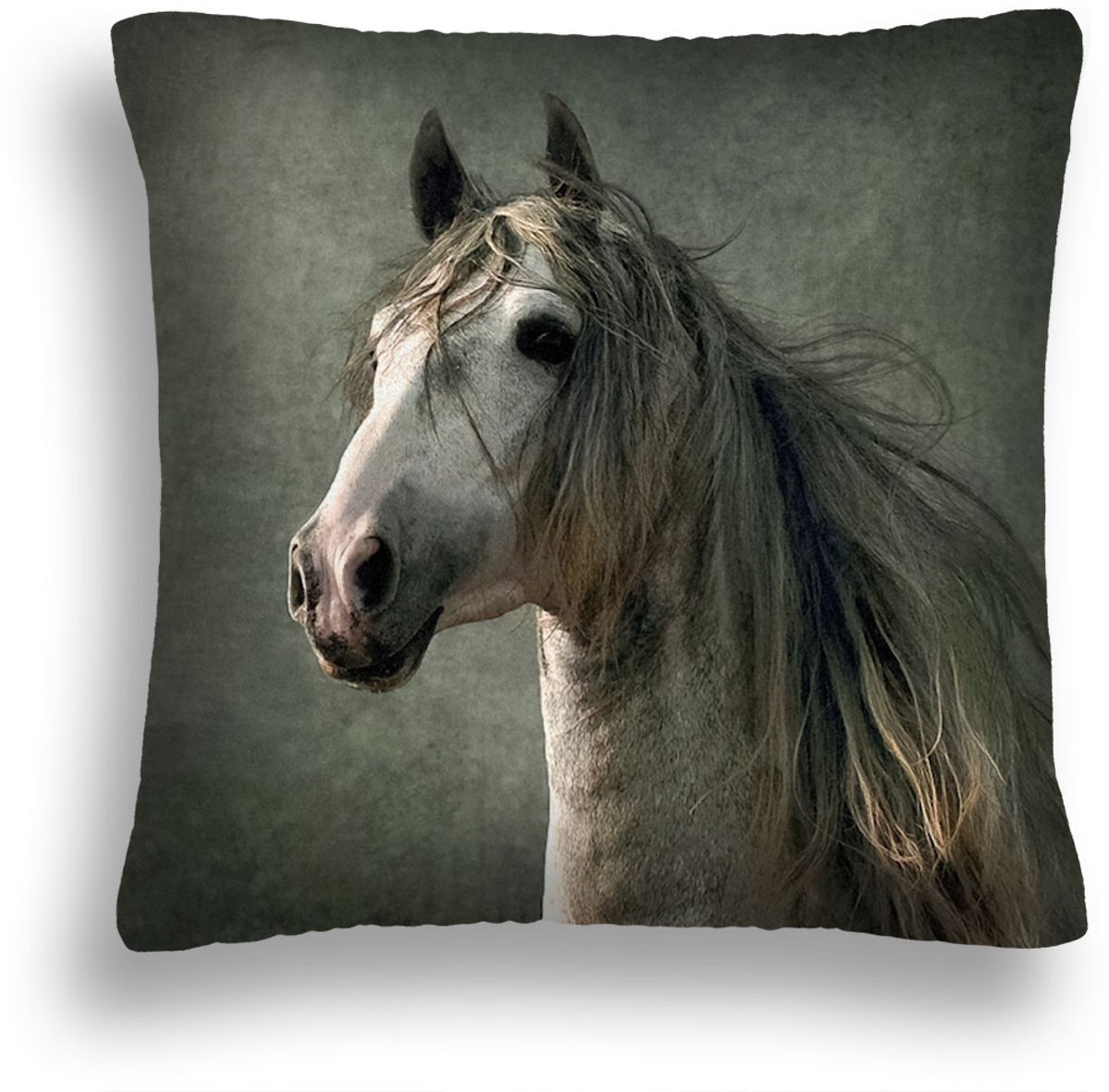 Decoratieve Kussen met Paardenportret - 40x40 cm