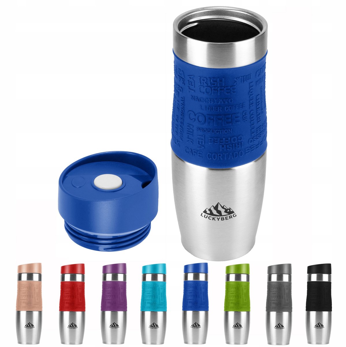 Merkloos Thermosbeker RVS 480ml - Houdt Drankjes Warm/Koud
