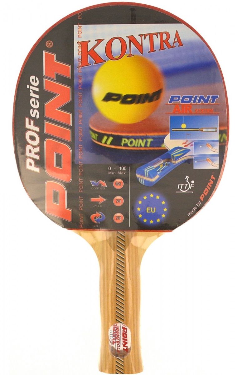 Tafeltennisracket POINT PROF KONTRA - Snelheid, Controle, Rotatie