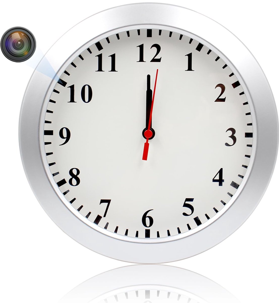 Spy camera wandklok HD1080P - verborgen camera - bewegingsdetectie - ideale bewaking voor thuiskantoor - ShopVlot