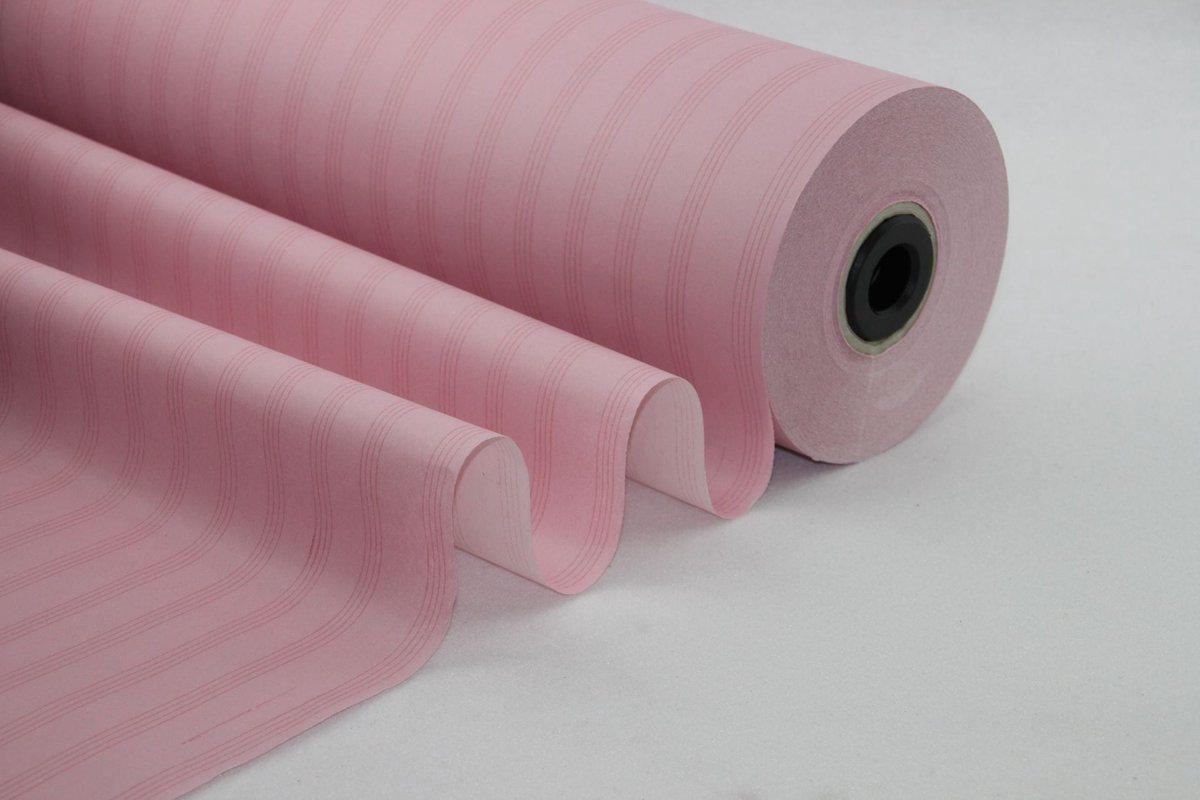 Oud Roze met streepjes Vloeipapier Rol – 50 cm – Vloeipapier