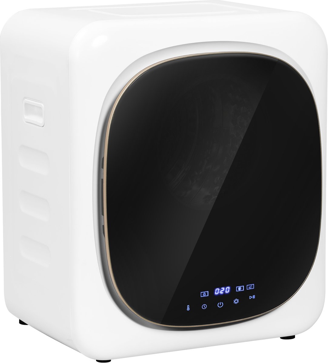 Sogiol® Compacte Wasdroger - Luchtdroger met timer en slim programmar - RVS Trommel 48x40x56 cm 4kg