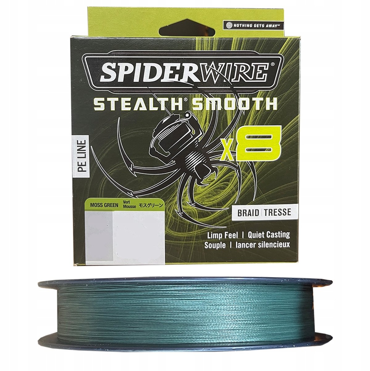 Spiderwire Stealth Smooth8 PE Vlechtlijn 0,09mm x 150m Groen