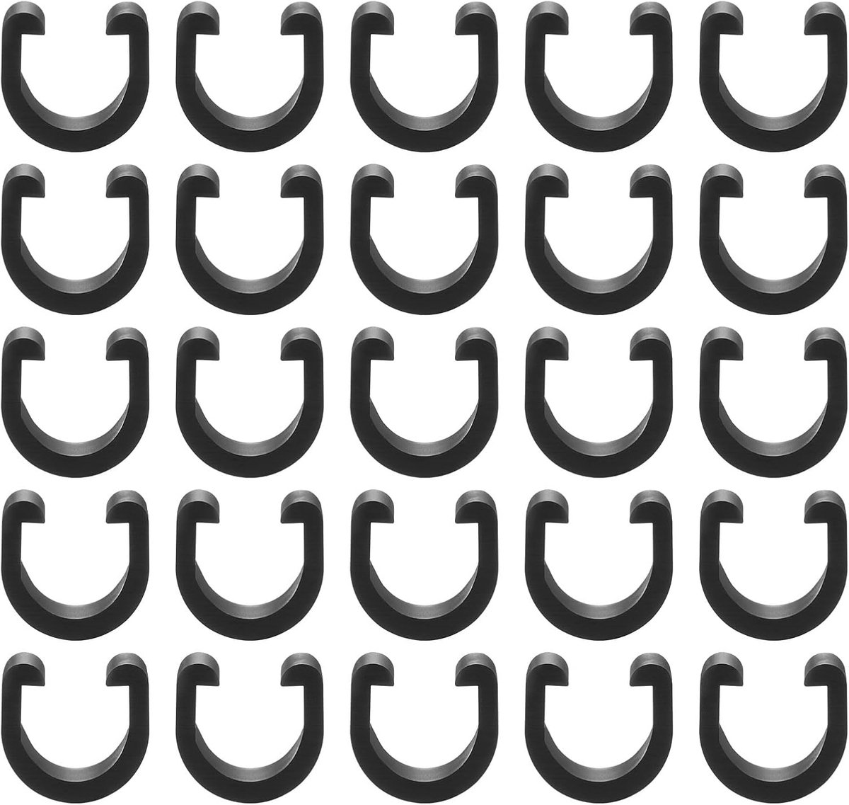 Fietscabellampjes C-clip 20 stuks - Plastic - Herbruikbaar - Bevestig kabels veilig - ShopVlot