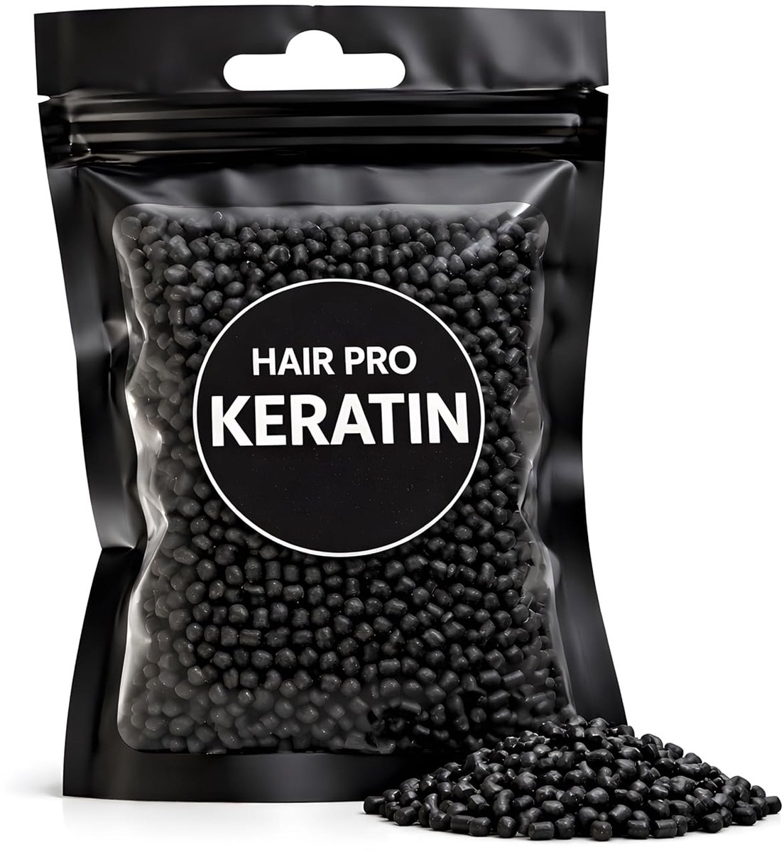 Keratin granules lijm - 20g zwart - professionele kwaliteit voor haarextensions - eenvoudige applicatie - ShopVlot