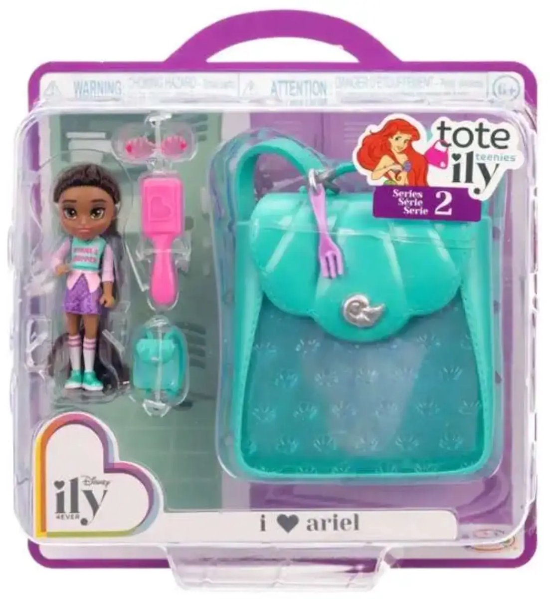 Disney ily 4EVER Tote Ily Teenies Love Ariel mini speelfiguur - 7 cm groot