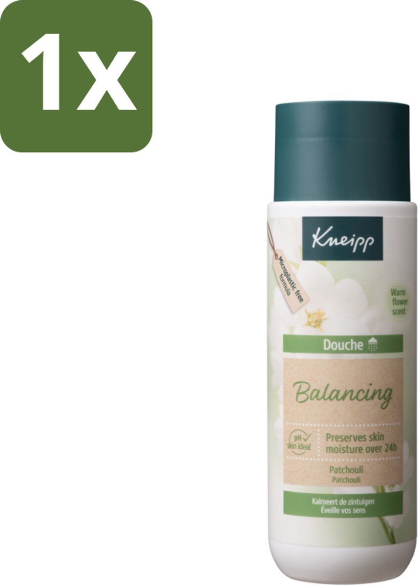 1 x Kneipp - Douchegel - Patchouli - 200 ml - Douchegel Patchouli - Balans Huid - Natuurlijke Douchegel - Ontspannende Douchegel - Patchouli Geur
