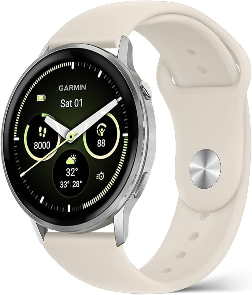Silicone horlogeband 22mm - comfortabel en zacht - waterdicht - vervangende band voor Garmin Venu en Forerunner - ShopVlot