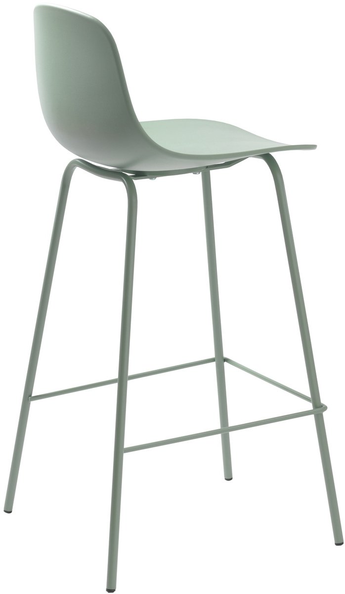 Barstoel Groen - Zithoogte 67cm - 48x40,5x92,5cm - Set van 2