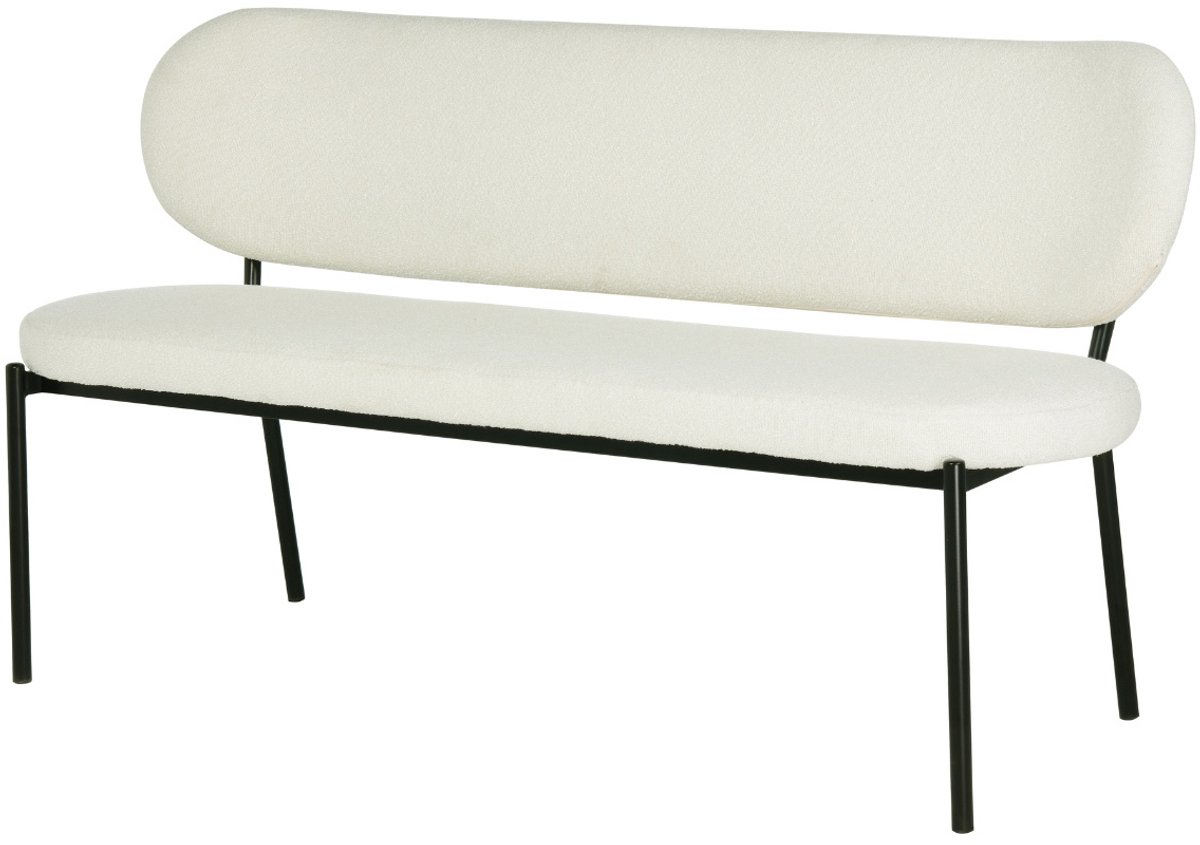Giga Meubel Eetkamerbank Maddie - Stof - Beige - 160cm